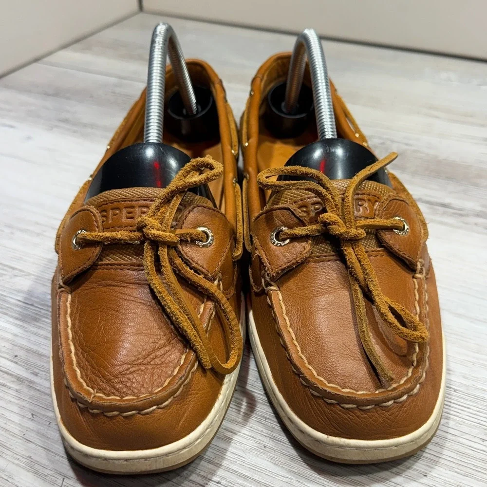 Sperry Gold Cup Goldfish Boat Shoe Womens 10 Leather Slip On Loafer 1 Eye